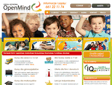 Tablet Screenshot of openmind.edu.pl